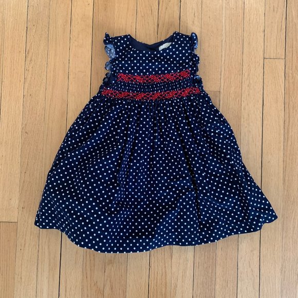 John Lewis polka dot smocked dress for toddler - Picture 1 of 5
